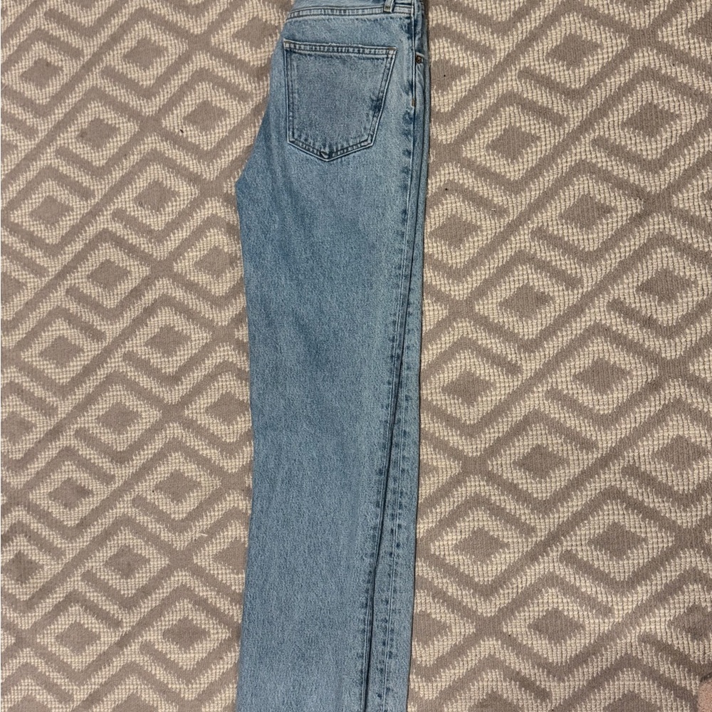 Agolde High Rise Light Blue Jeans - Picture 6 of 8